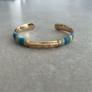 Gas Bijoux gold bracelet with blue detail